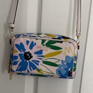 Kate Spade Staci floral dual zip around mini Crossbody Bag